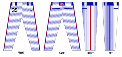 KSA Bombers Custom Long Baseball Pants #BP1B