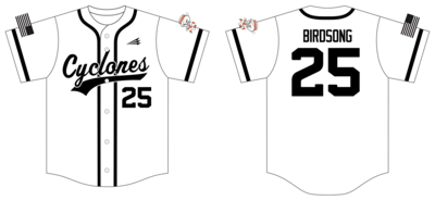10u Cyclones Custom HexaFlex Baseball Jersey #J14c