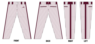 Piner High School Custom Long Relaxed Baseball Pant #BP1b