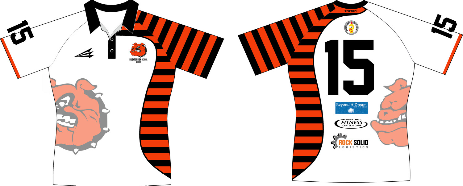 Brighton High School Custom Classic Rugby Jersey #J2e