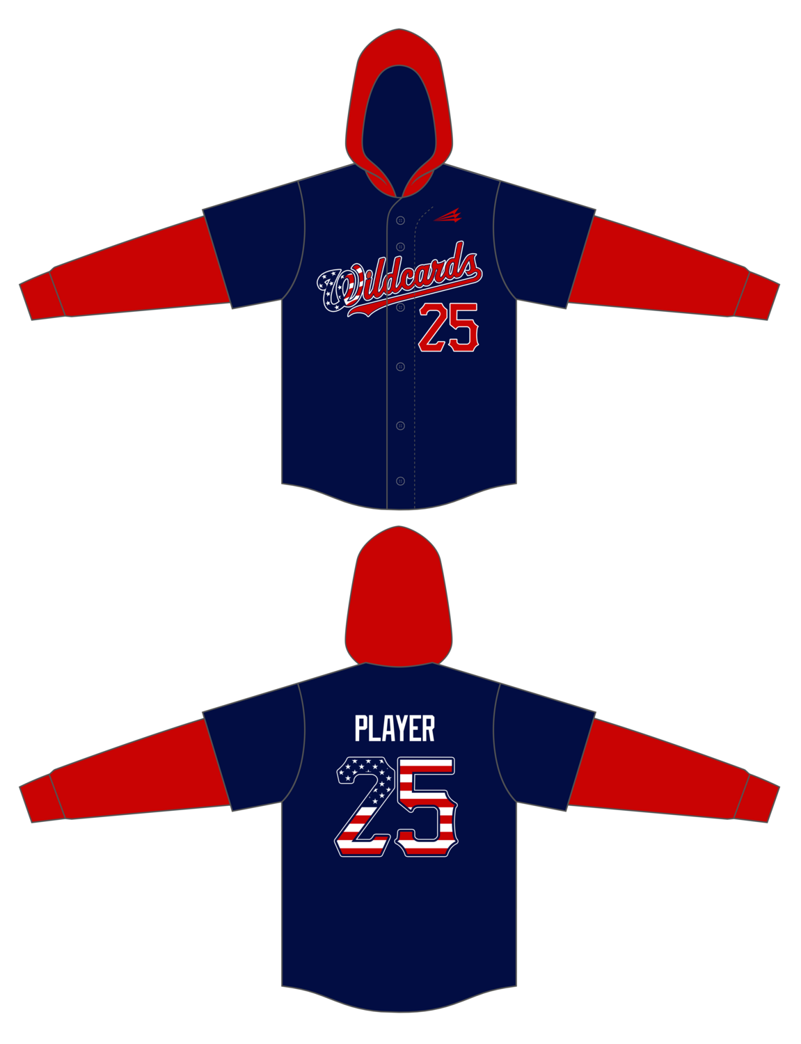Leadoff Baseball Academy Wildcards Custom Hoodzie #HZY1