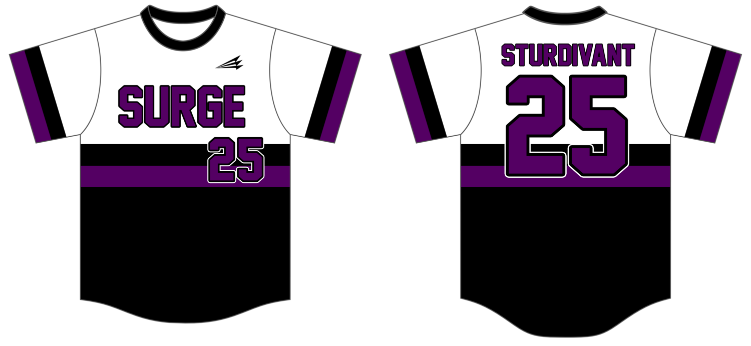 Surge (Sturdivant) Custom Hexaflex Baseball Jersey #J8B