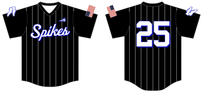 Salina SPikes Custom HexaFlex Baseball Jersey #J45d