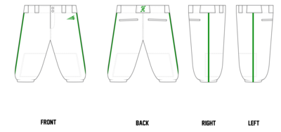 Holtville Middle School Custom Knicker Baseball Pant #BP1B
