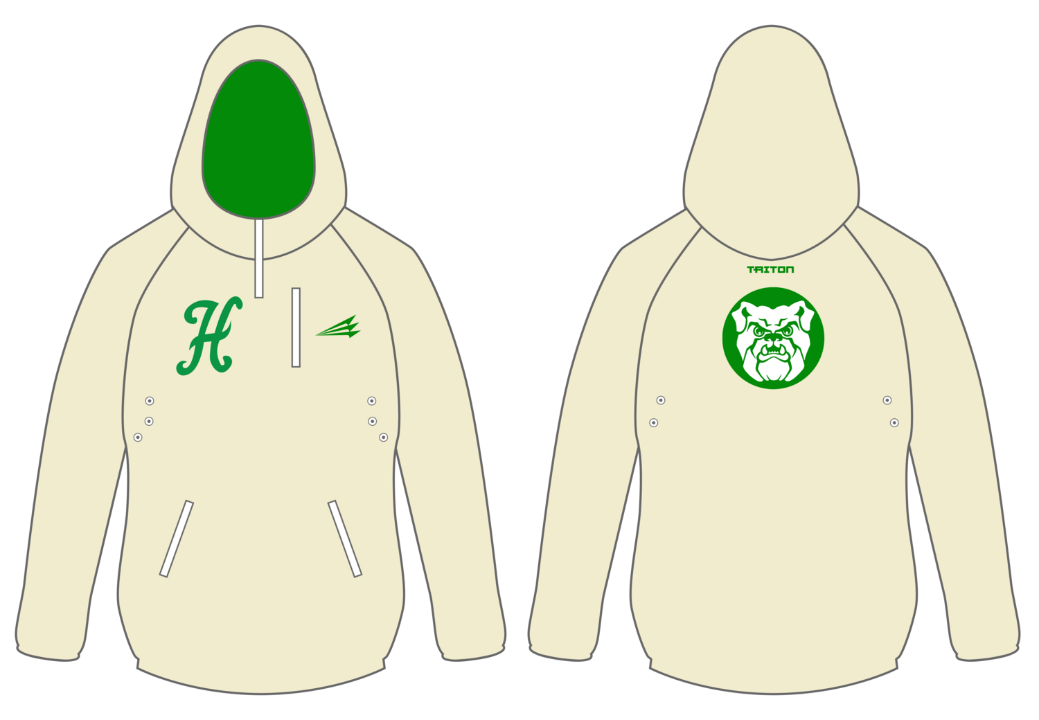 Holtville Middle School Custom Gladiator Hoodie #GH2