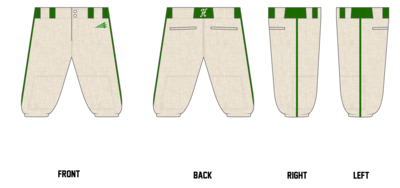 Holtville Middle School Custom Knicker Baseball Pant #BP1D