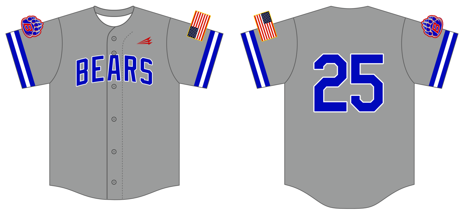 BGM Bears Custom NanoDri Baseball Jersey #J3D
