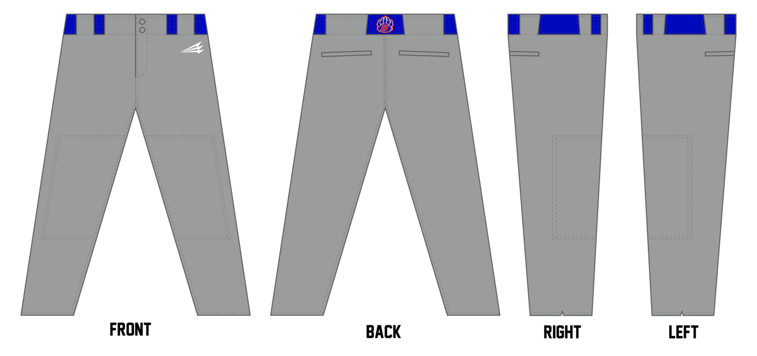 BGM Bears Custom Relaxed Baseball Pant #BP1