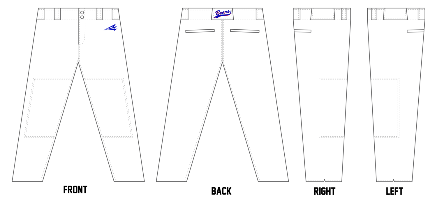 BGM Bears Custom Relaxed Baseball Pant #BP2