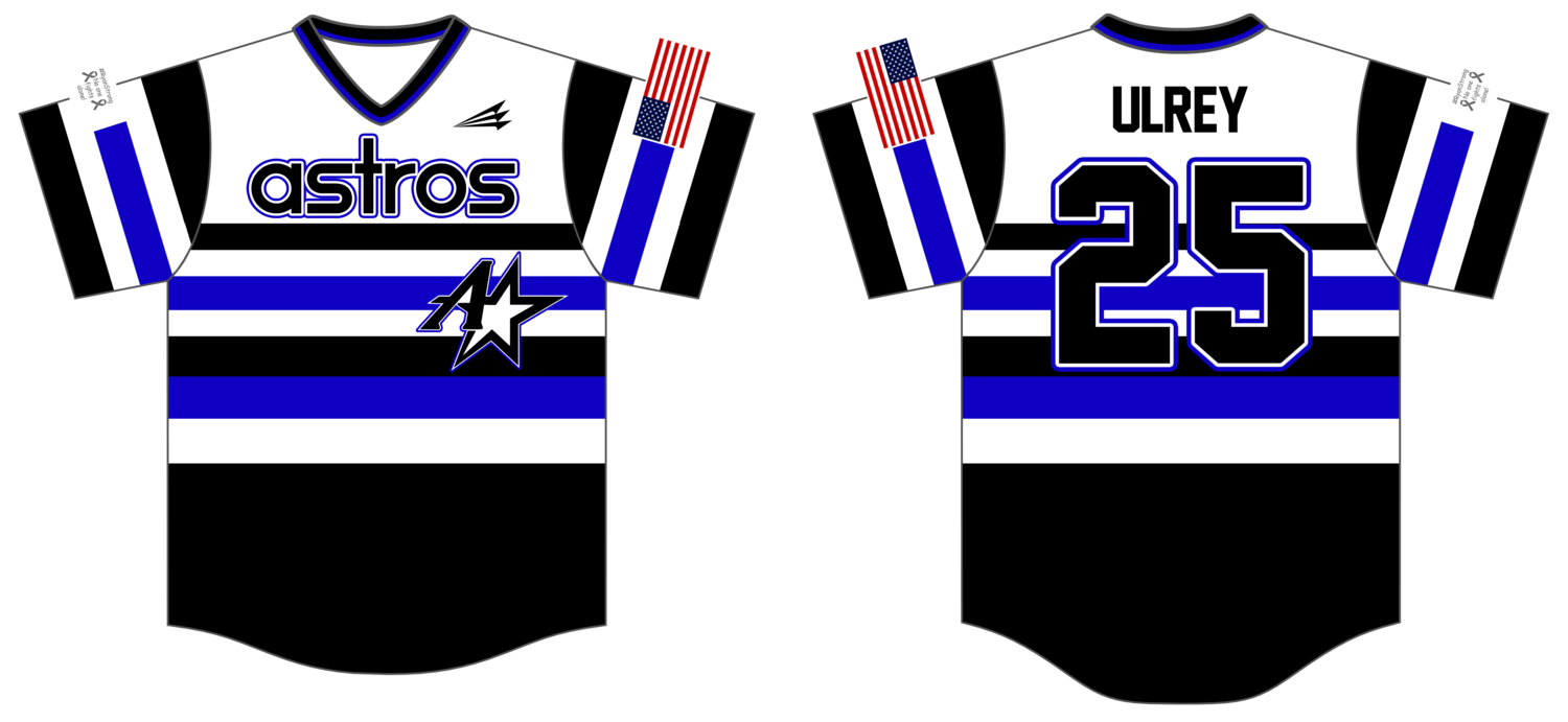 Midwest Astros Custom HexaFlex Baseball Jersey #J18B