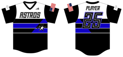 Midwest Astros Custom HexaFlex Baseball Jersey #J35