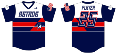 Midwest Astros Custom HexaFlex Baseball Jersey #J36