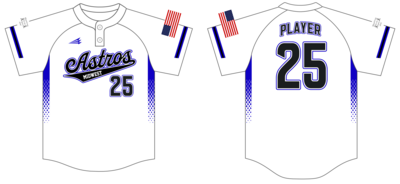 Midwest Astros Custom HexaFlex Baseball Jersey #J33