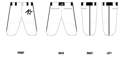 Midwest Astros Custom Knicker Baseball Pant #BP11C