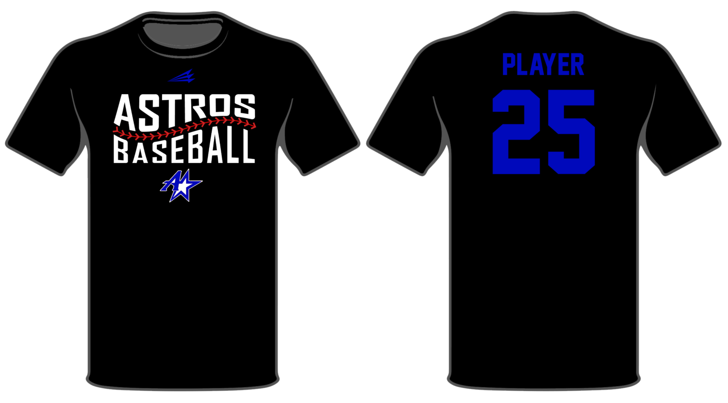 Midwest Astros Academy Custom HyperTee #HT4B