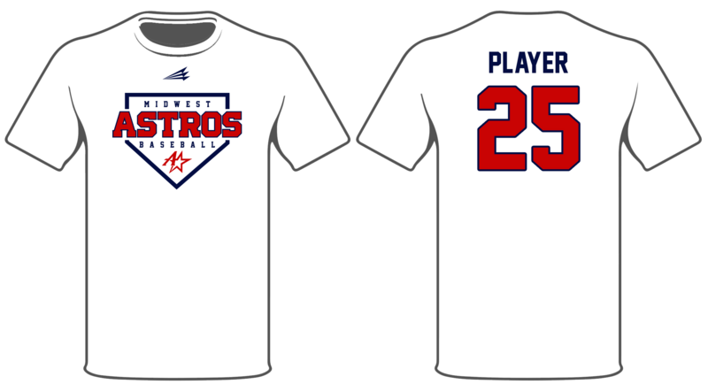 Midwest Astros Academy Custom HyperTee #HT1B