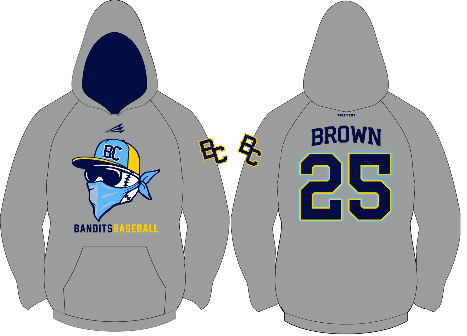 Bold City Bandits Custom Vulcan Hoodie #VH1B
