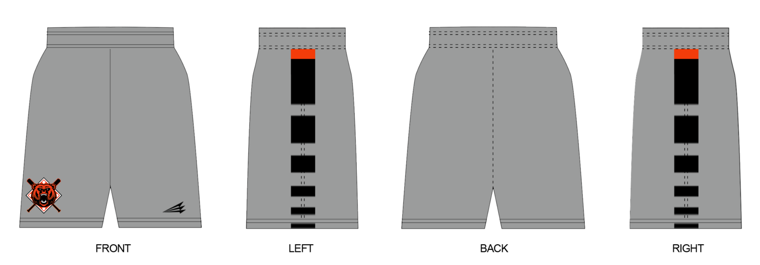 Colorado Grizzlies Custom Revolution Pocket Shorts #RV2B