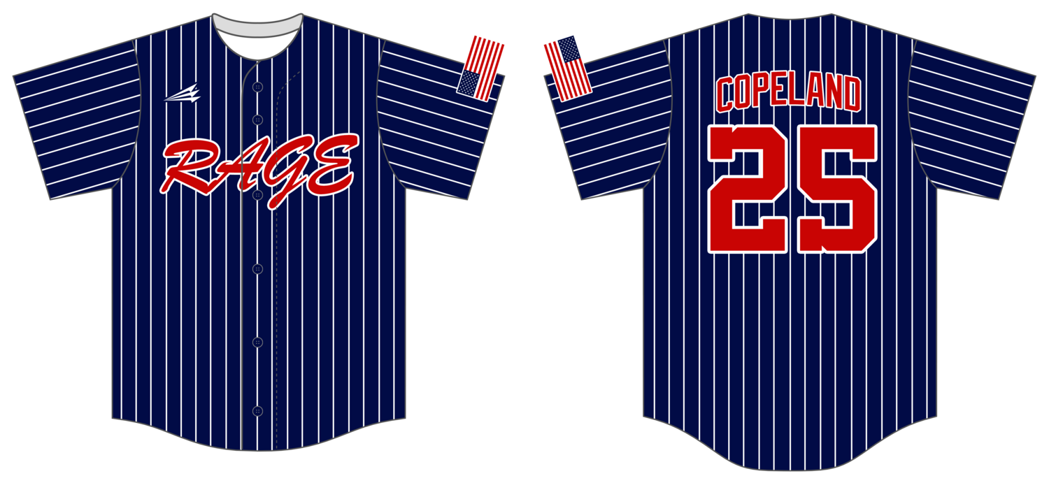 Western Tidewater Rage Custom NanoDri Baseball Jersey #J14B