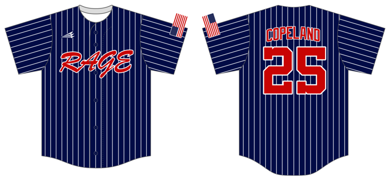 Western Tidewater Rage Custom NanoDri Baseball Jersey #J14B