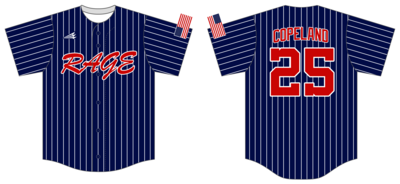 Western Tidewater Rage Custom NanoDri Baseball Jersey #J14B
