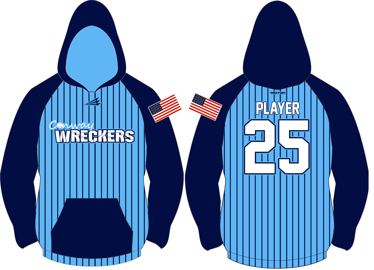 Conway Wreckers Custom Vulcan Hoodie #VH2