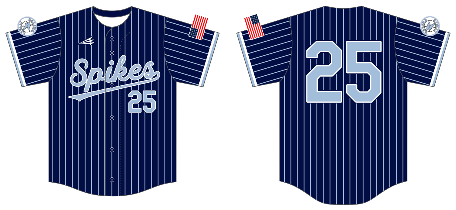Salina Spikes Custom HexaFlex Baseball Jersey #J37c