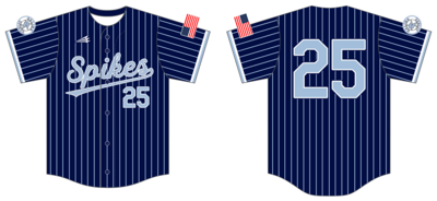 Salina Spikes Custom HexaFlex Baseball Jersey #J37c