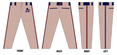 Warriors Baseball Academy Custom Long Relaxed Pant #BP1f