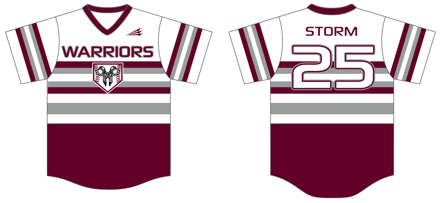 Warriors (Storm) Custom HexaFlex Baseball Jersey #J1