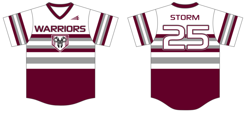 Warriors (Storm) Custom HexaFlex Baseball Jersey #J1
