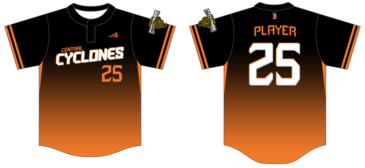 Central Cyclones Custom HexaFlex Baseball Jersey #J3b