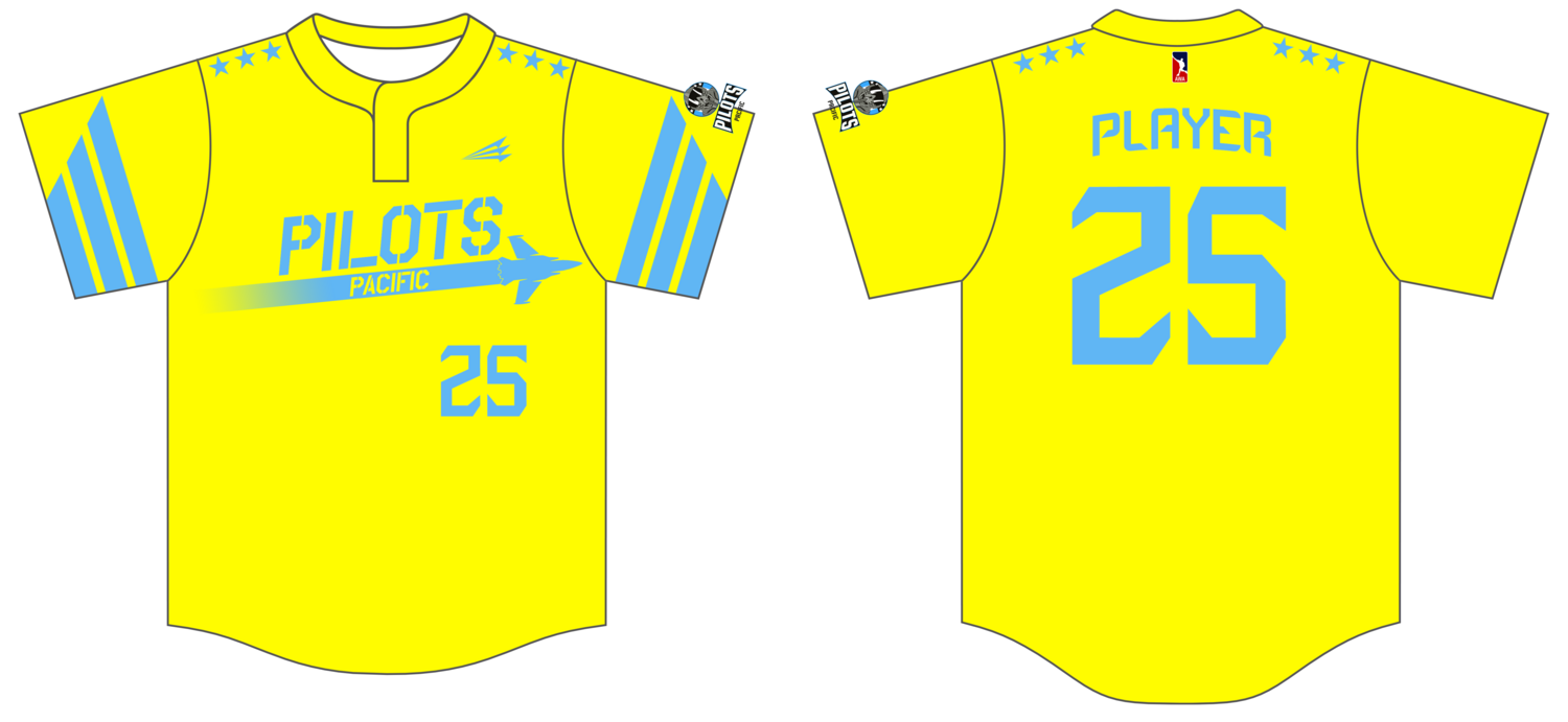 Pacific Pilots Custom HexaFlex Baseball Jersey #J6b