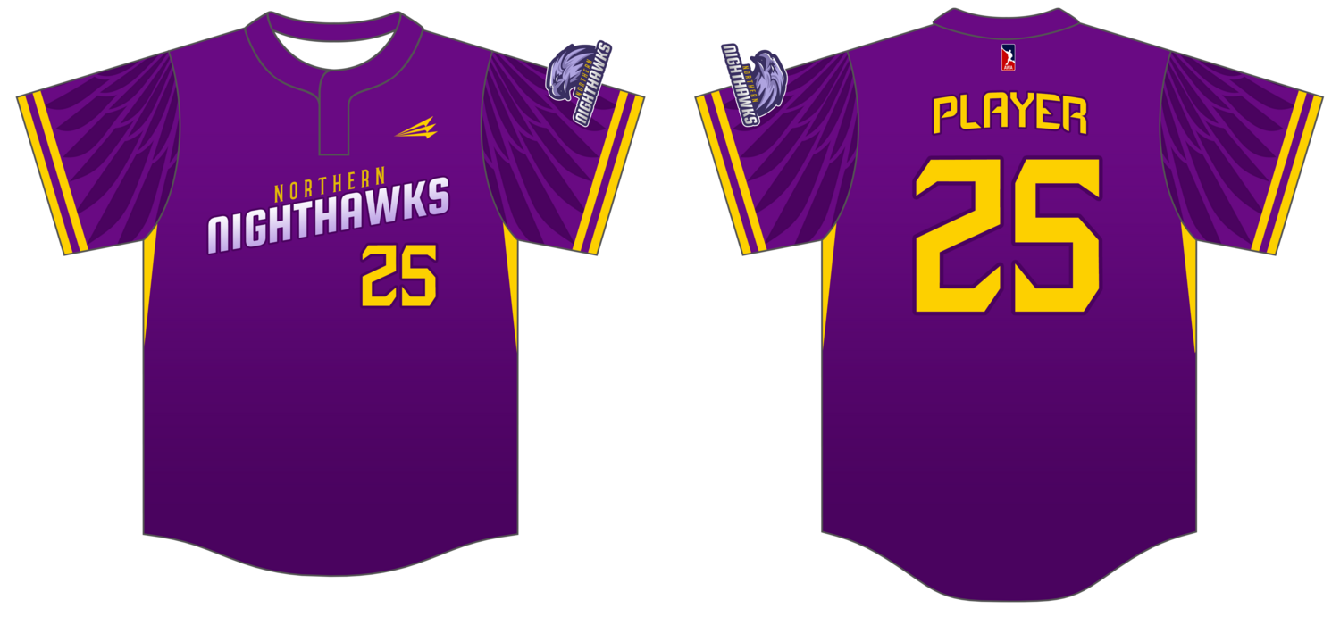 Northern Nighthawks Custom HexaFlex Baseball Jersey #J1b