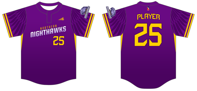 Northern Nighthawks Custom HexaFlex Baseball Jersey #J1b