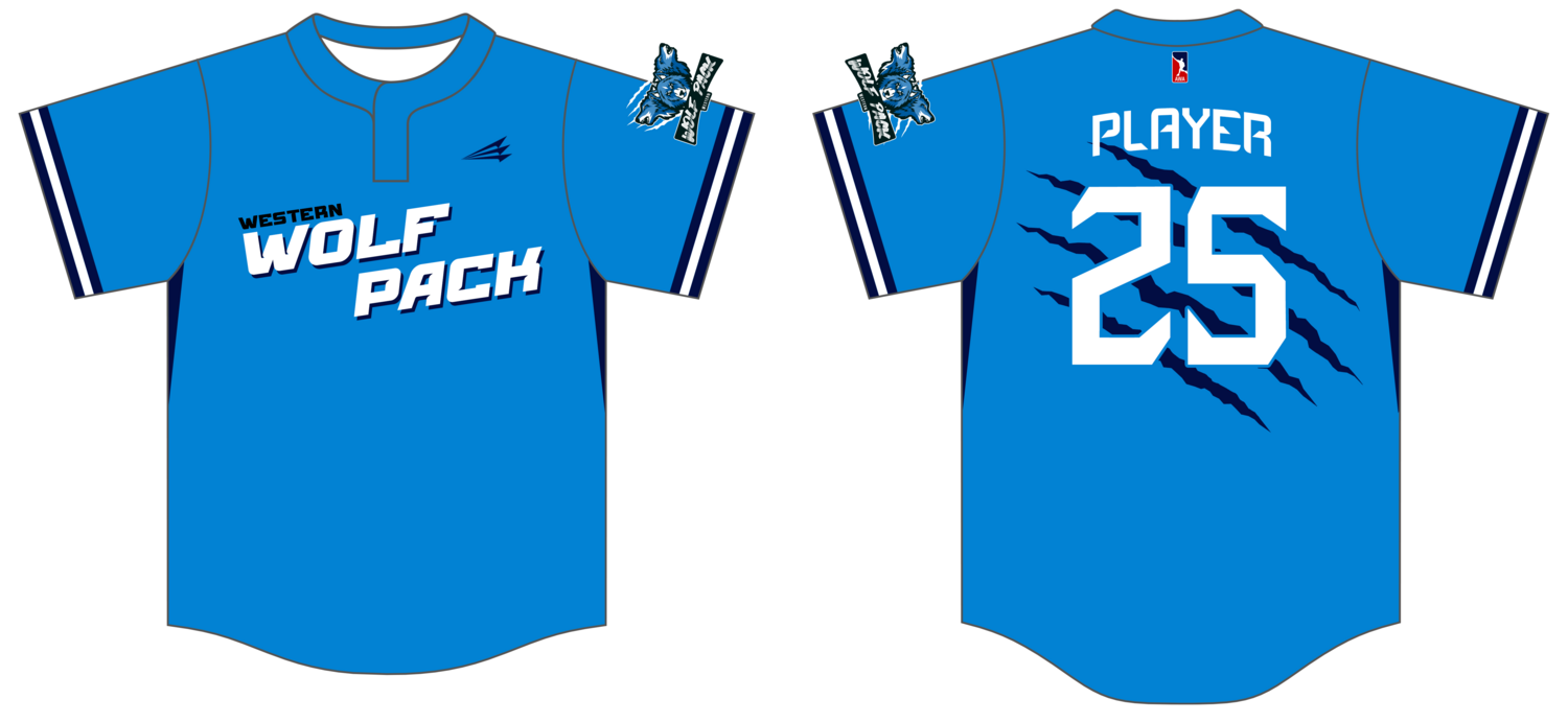 Western Wolf Pack Custom HexaFlex Baseball Jersey #J8c