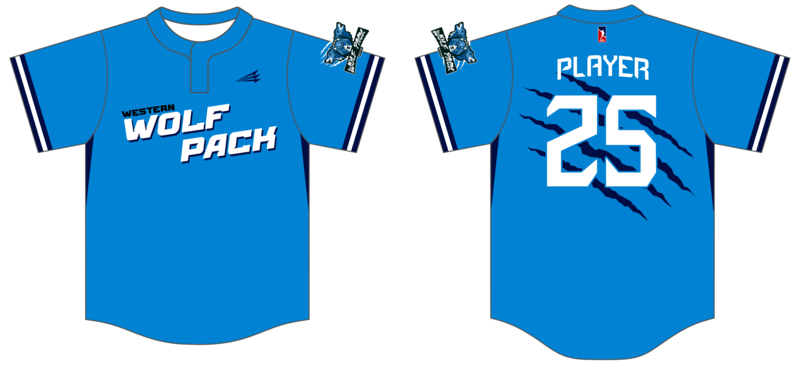 Western Wolf Pack Custom HexaFlex Baseball Jersey #J8c