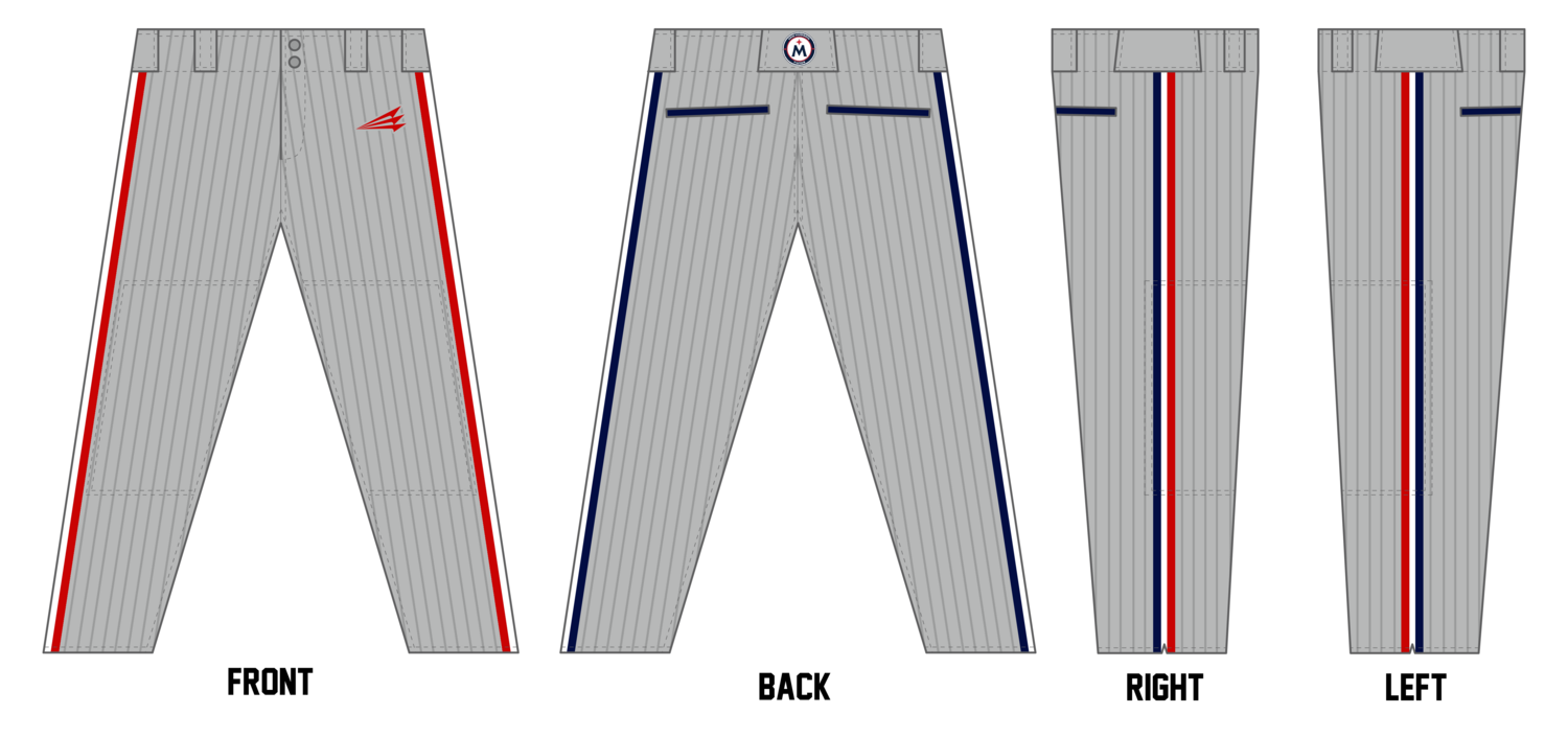 Mid Hudson Twins CUSTOM Relaxed Baseball Pant #BP1a