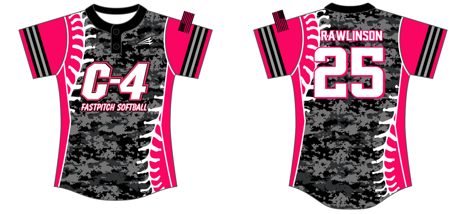 C-4 Custom HexaFlex Softball Jersey #J8h