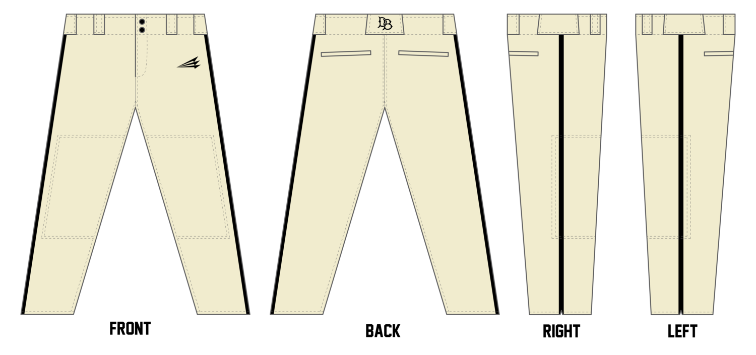 Quincy Dirtbags Custom Pro-Fit Baseball Pants #BP28B