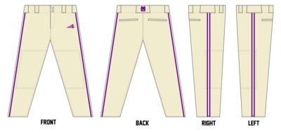 Mississippi Sixers Custom Long Baseball Pants #BP1D