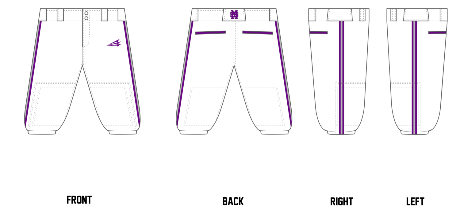 Mississippi Sixers Custom Knicker Baseball Pants #BP4D