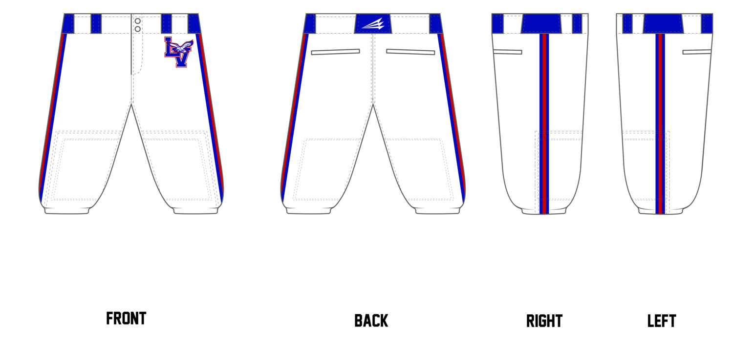 Lake Villa Eagles Custom Relaxed Baseball Pant #BP6