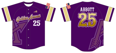 Sullivan Golden Arrows Custom Hexaflex Baseball Jersey #J5C