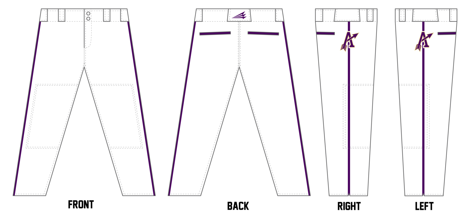 Sullivan Golden Arrows Custom Long Baseball Pants #BP6
