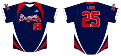 Hub City Braves Custom HexFlex Baseball Jersey #J6