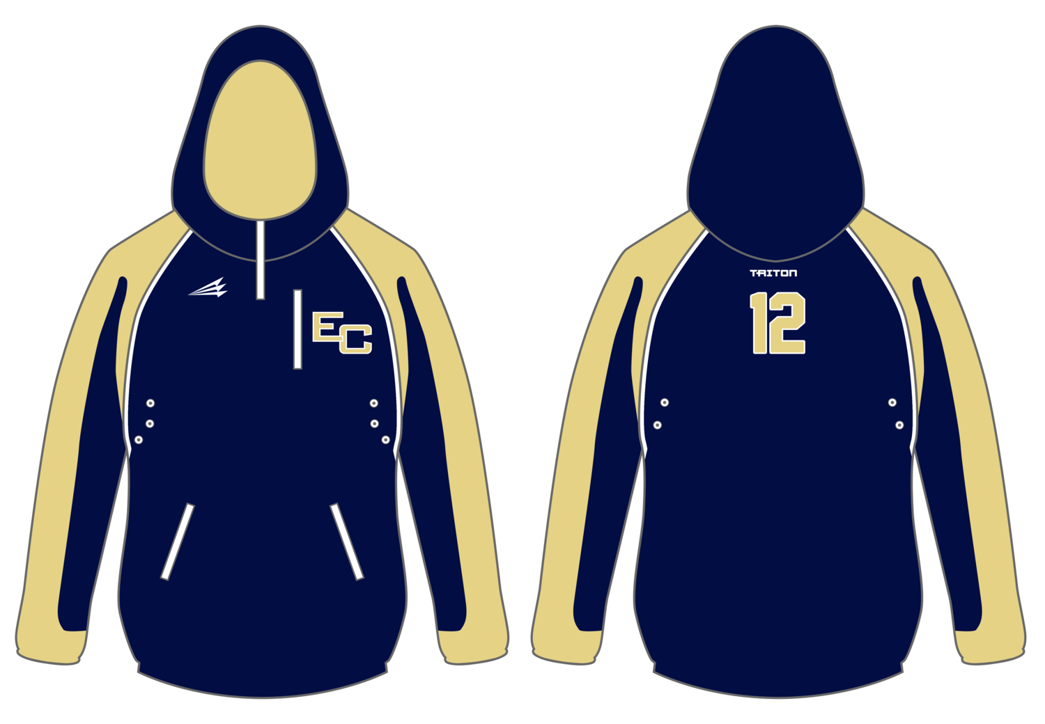 Early County High School Custom Gladiator Hoodie #GH1C