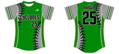 Cyclones - Stoddart Custom NanoDri Softball Jersey #J5b