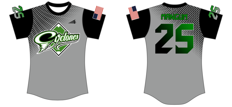 Cyclones - Stoddart Custom NanoDri Softball Jersey #J6b