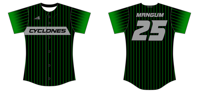 Cyclones - Stoddart Custom NanoDri Softball Jersey #J4